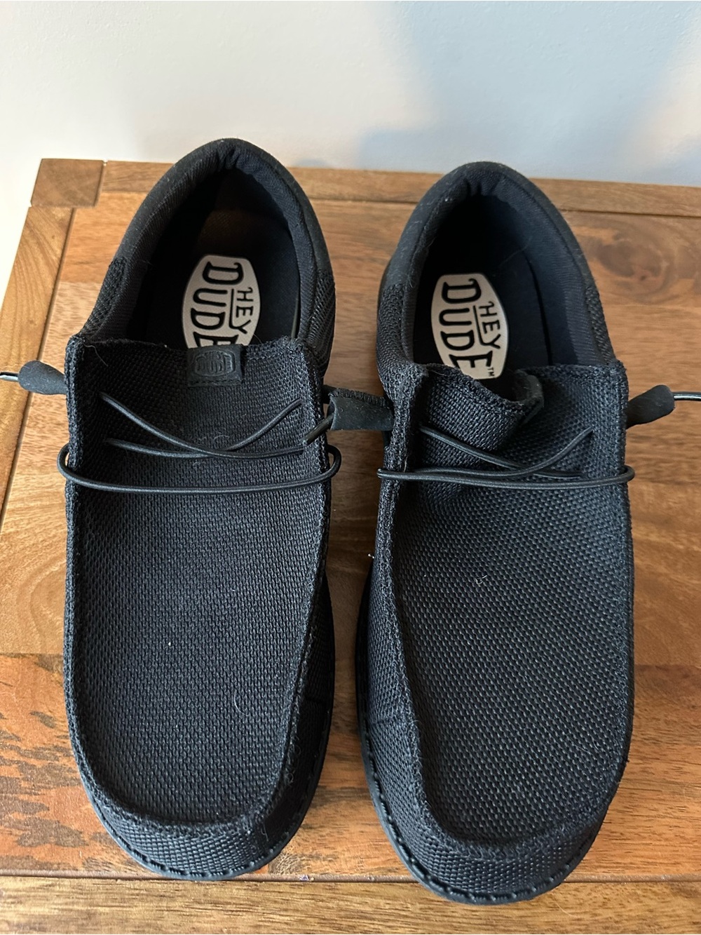 Hey Dude Wally Stretch Slip-On Shoes in Black Mens size 12